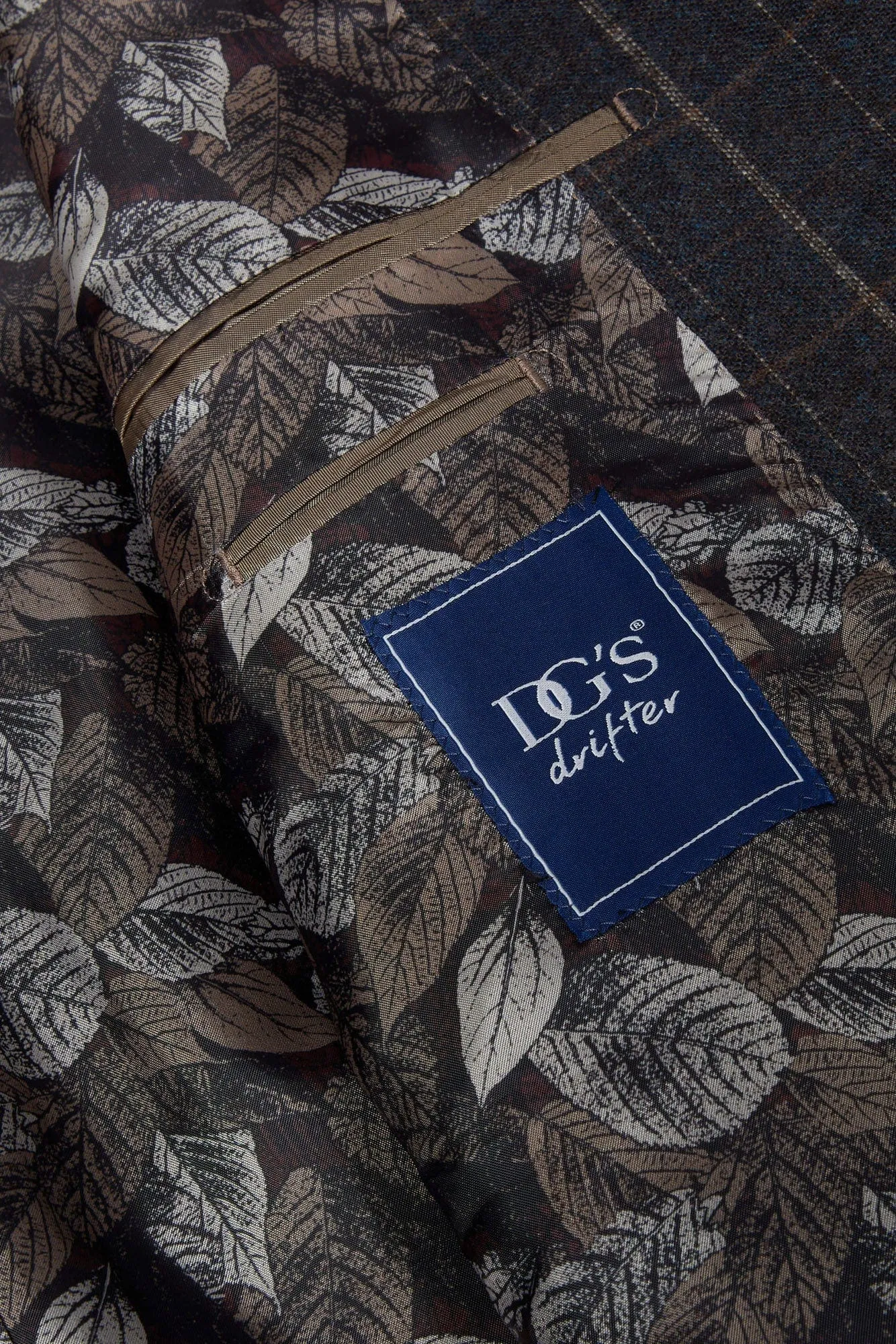Marseille Bordeaux Check Jacket - Blue/Brown