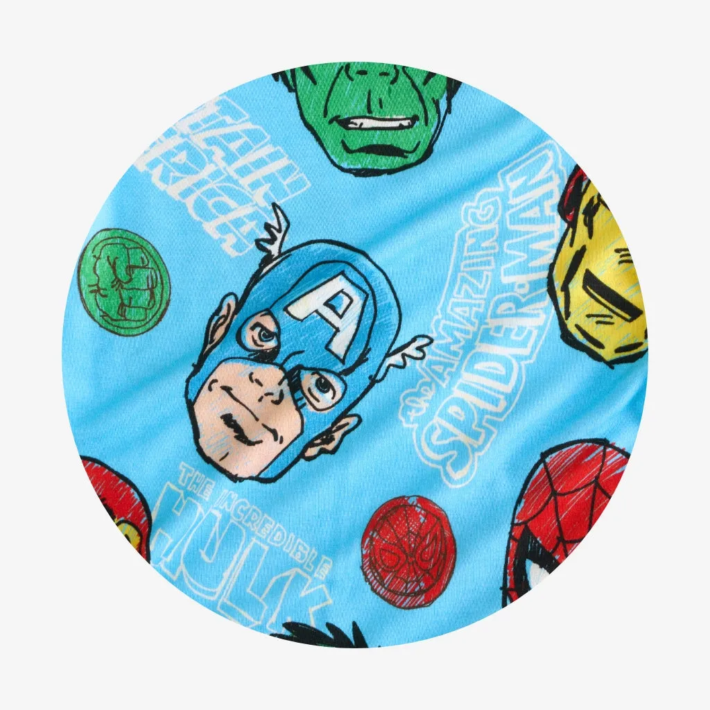 Marvel Heroes Assemble & Marvel Hero Reversible Quilted Patoo Blanket