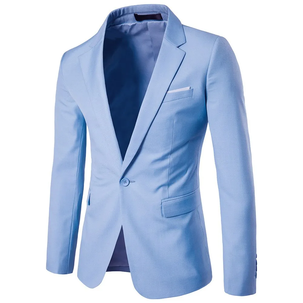 Mens 2019 Party slim fit cotton blazer Suit Jacket