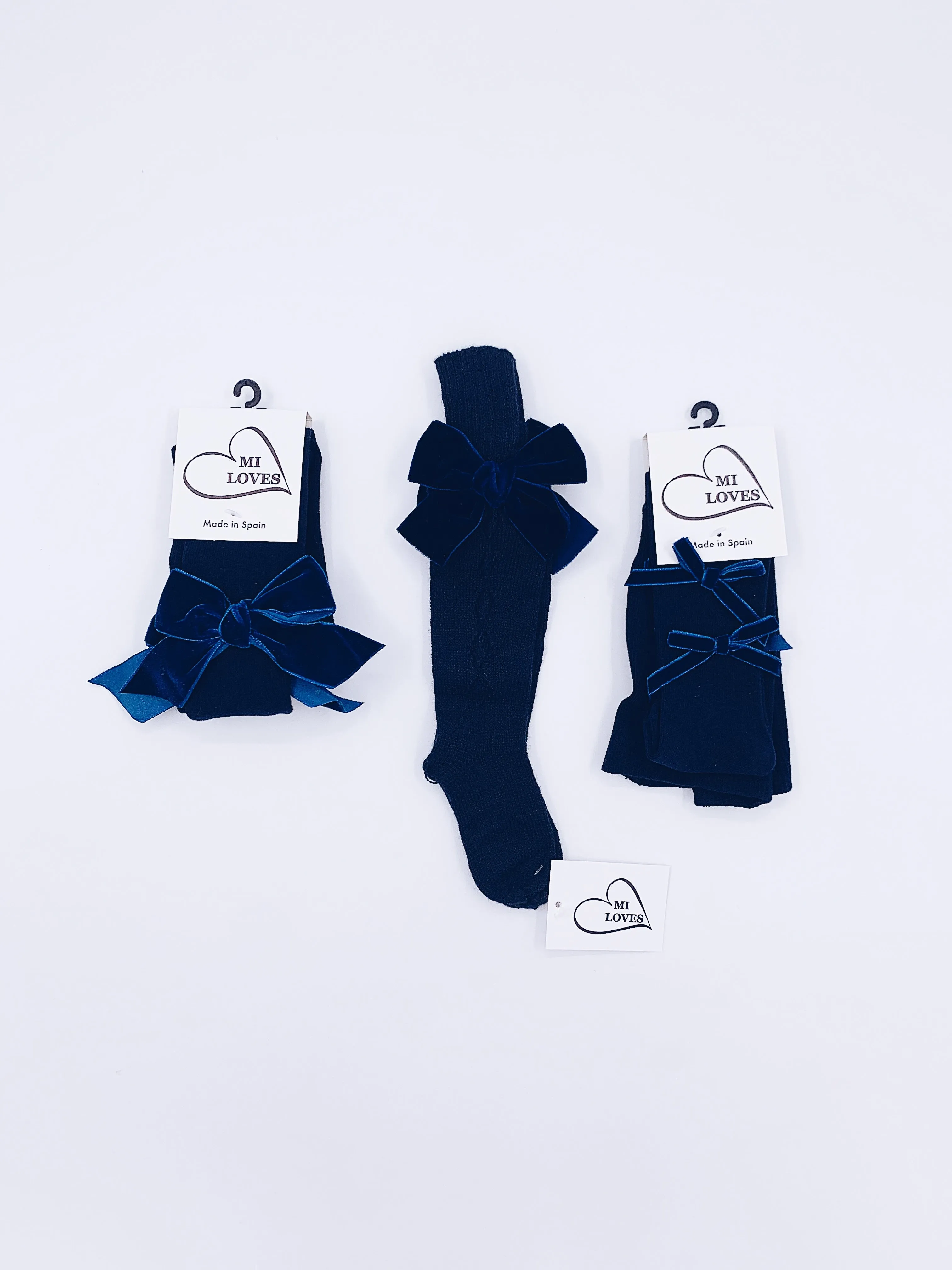 MI LOVES SIGNATURE LUXURIOUS TIGHTS WITH BIG VELVET BOWS