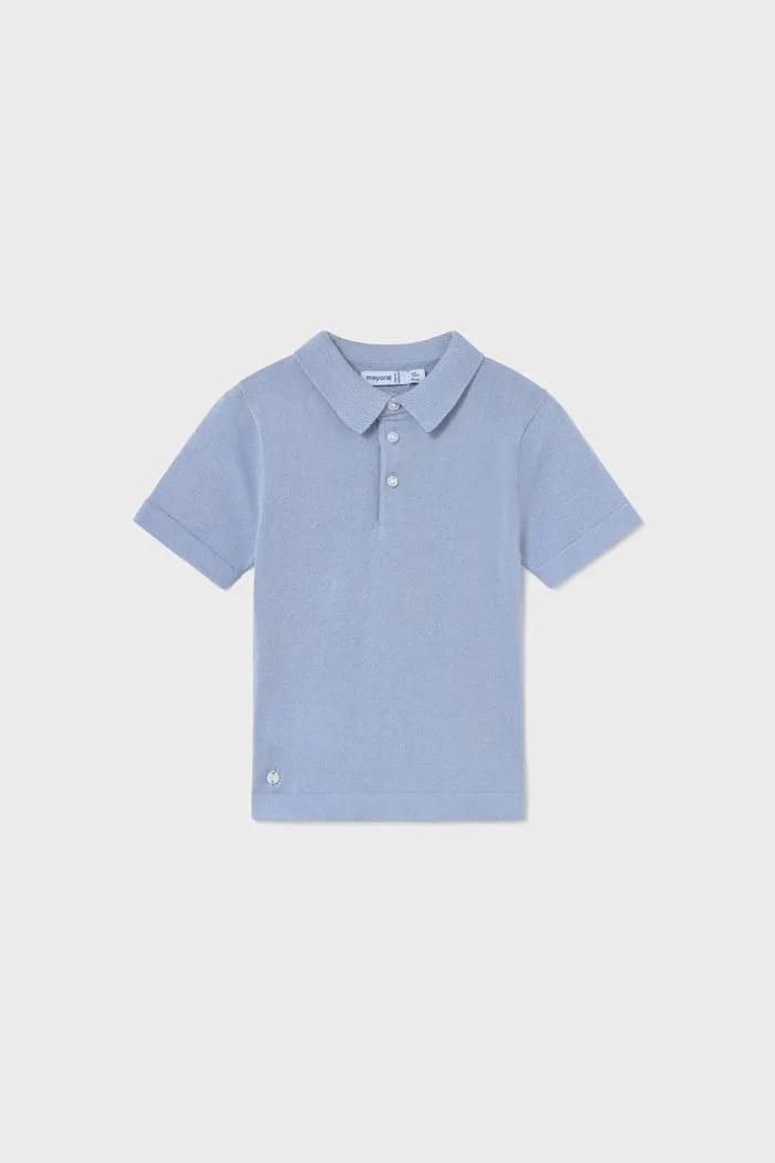 mini boy knit polo