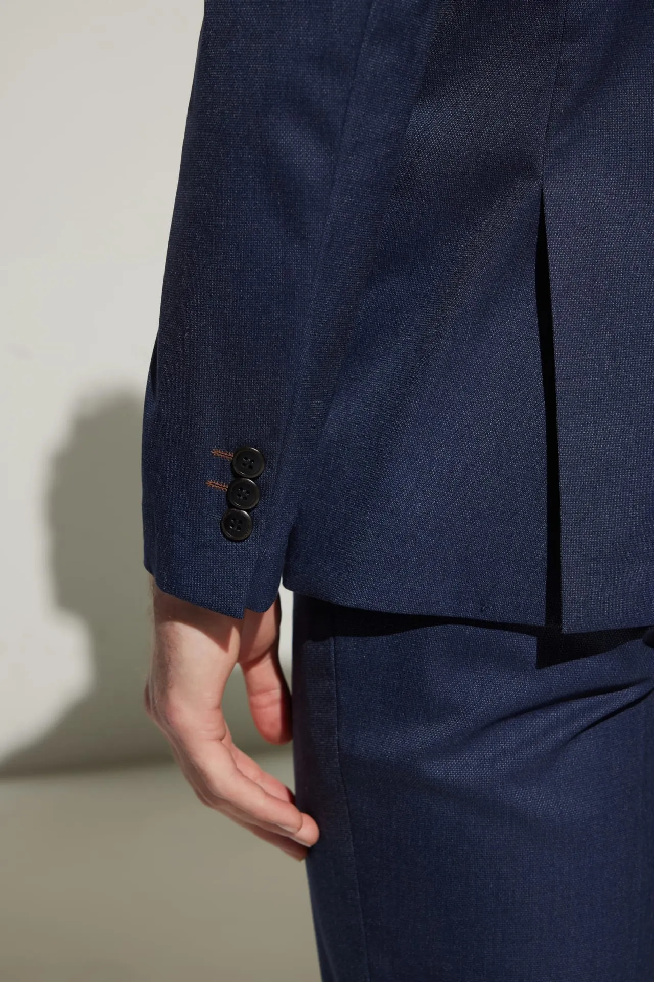 Multi-Way Stretch Smart Fit Texture Suit Blazer