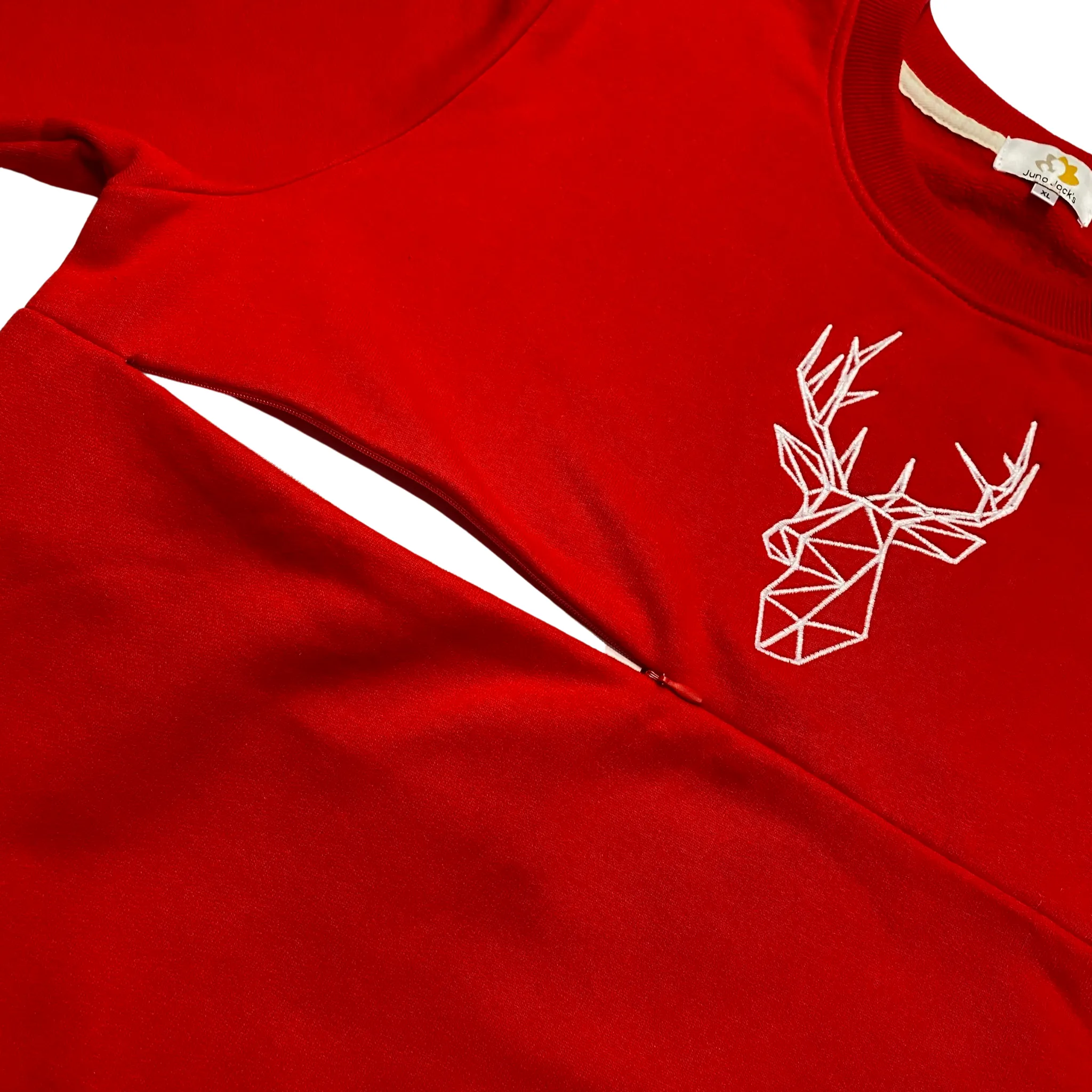 Mumma's Breastfeeding Friendly Christmas Jumper - Festive Stag