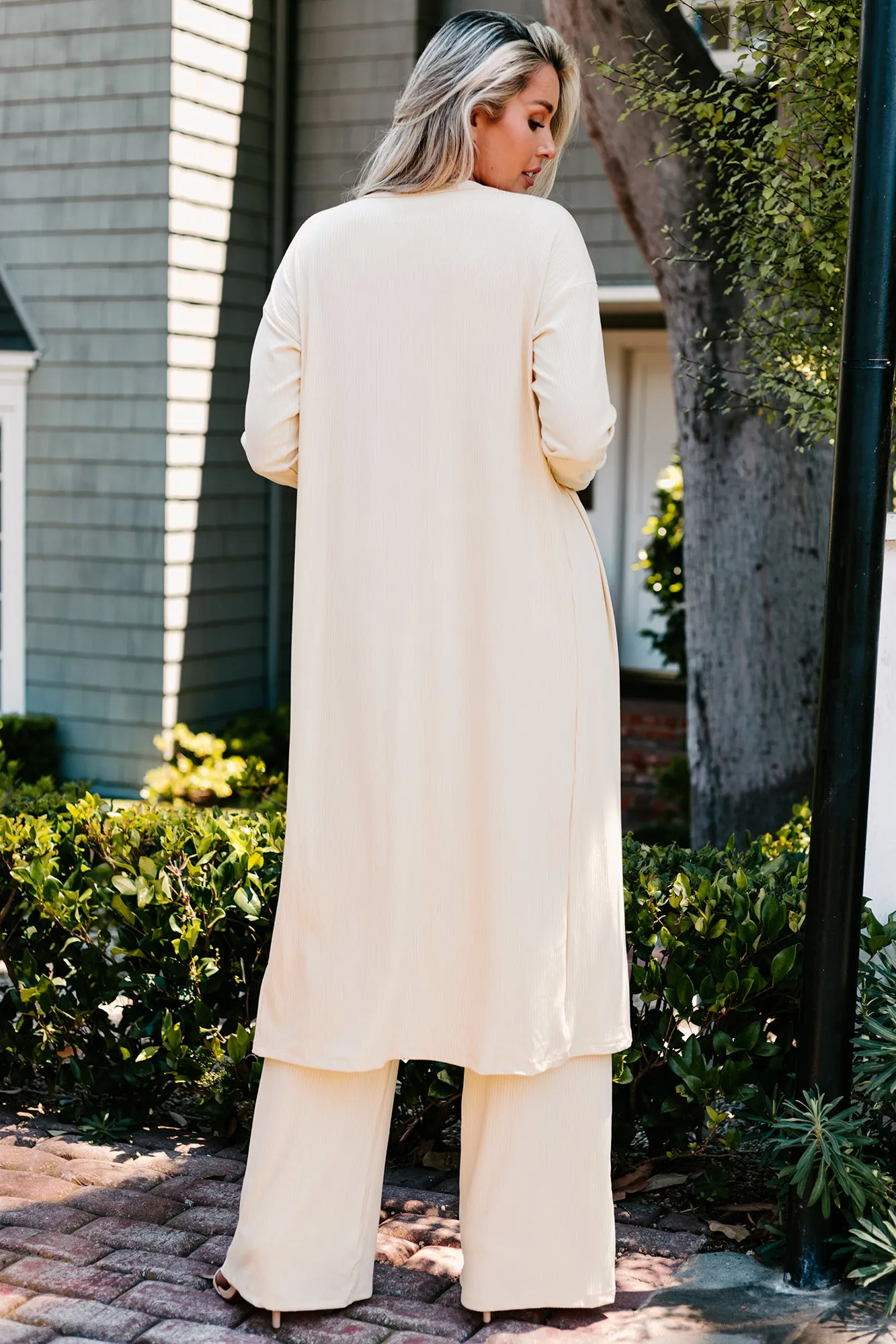 Never Ending Comfort NanaMacs Ribbed Three-Piece Set (Vanilla)