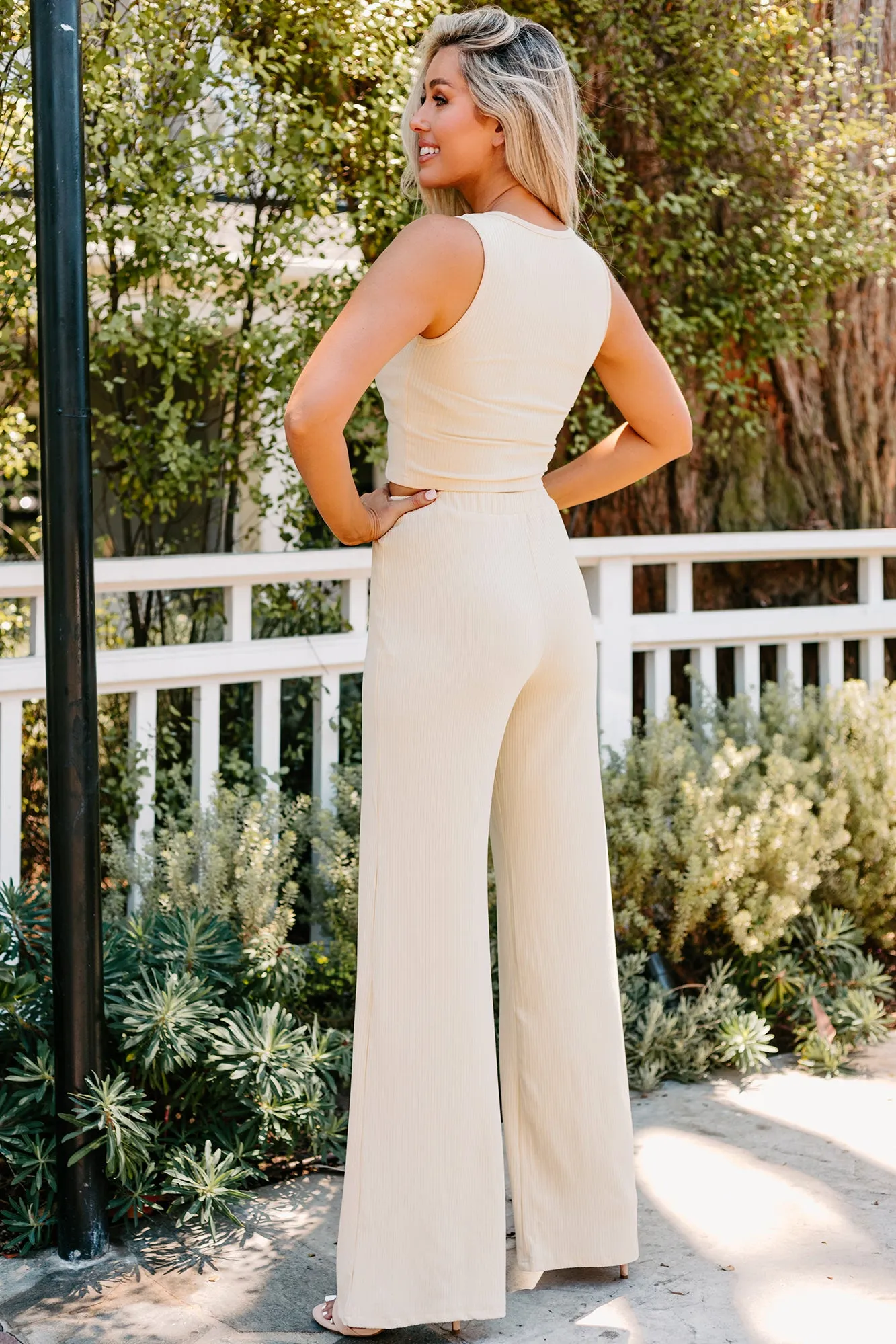 Never Ending Comfort NanaMacs Ribbed Three-Piece Set (Vanilla)