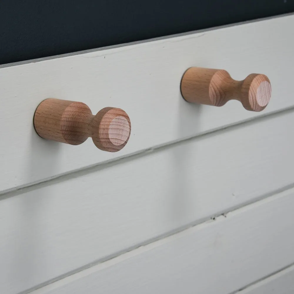 Pair of Beech Hang-It Pegs
