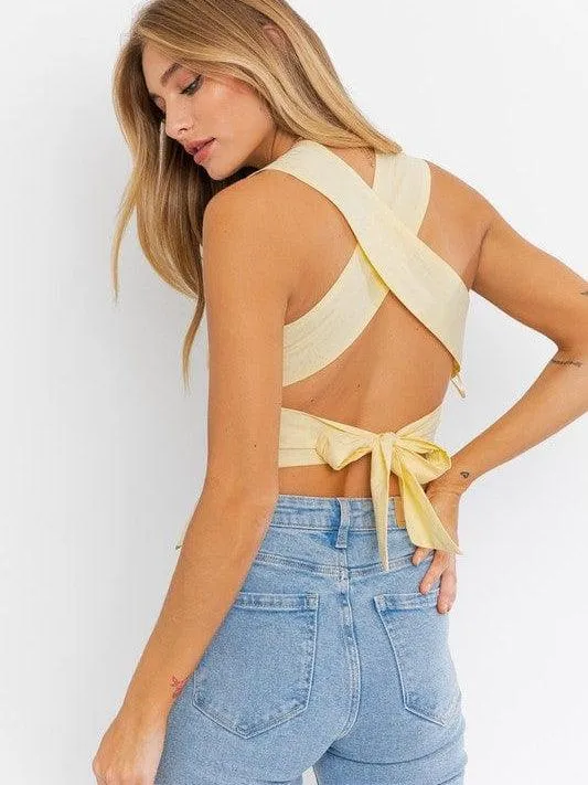 Playful Ribbon Smocked Peplum Top