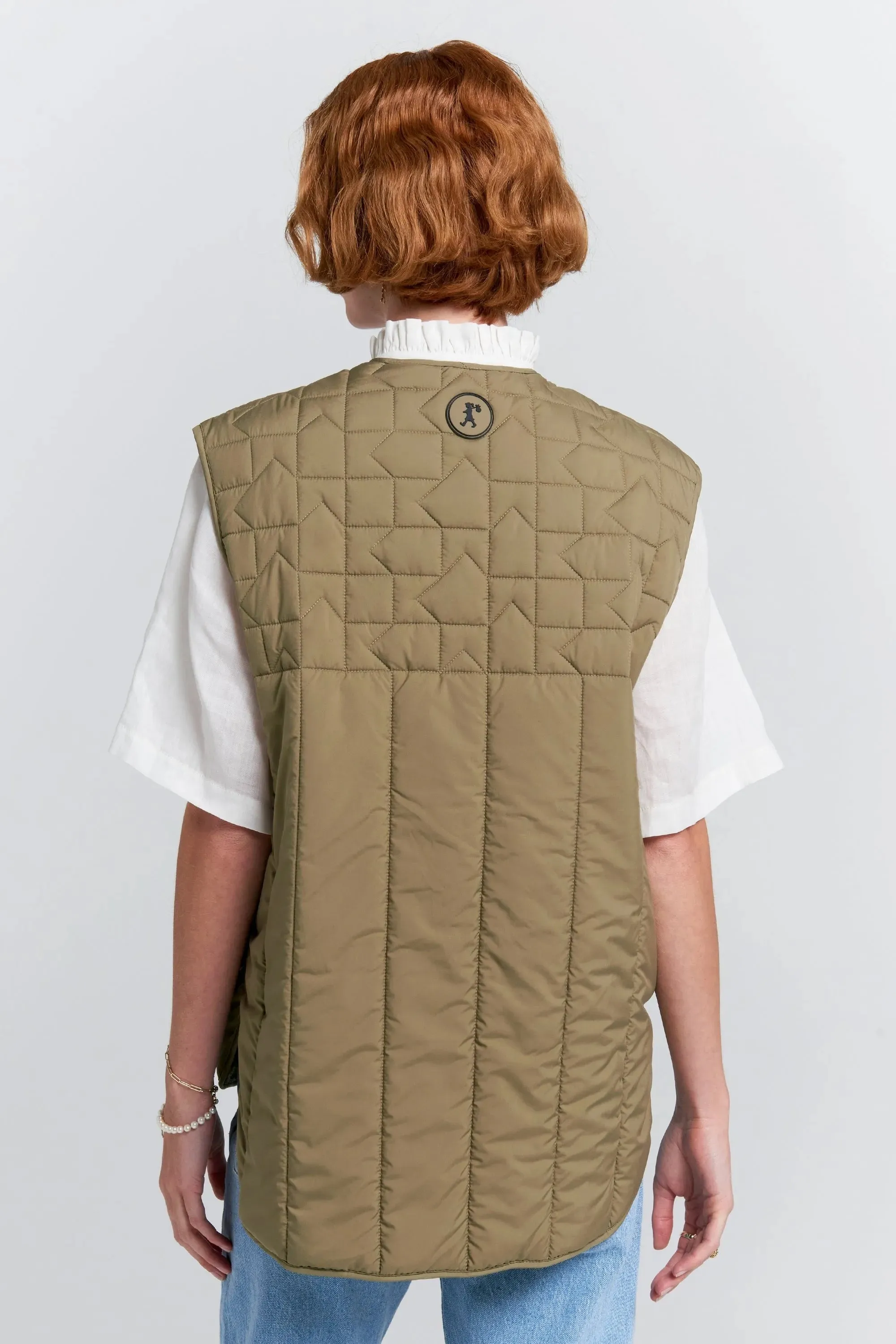 Quilted Voyager Vest | Herb Green