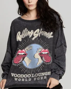 ROLLING STONES VOODOO LOUNGE TOUR MINERAL WASH SWEATSHIRT 1994