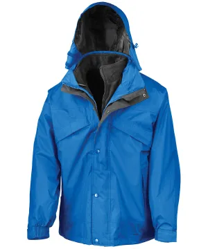 Royal/Black - 3-in-1 zip and clip jacket