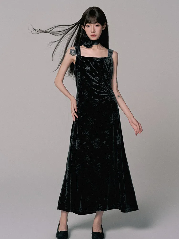 Set-Up Gather Embroidery Simpler Chic Dress＆Bolero