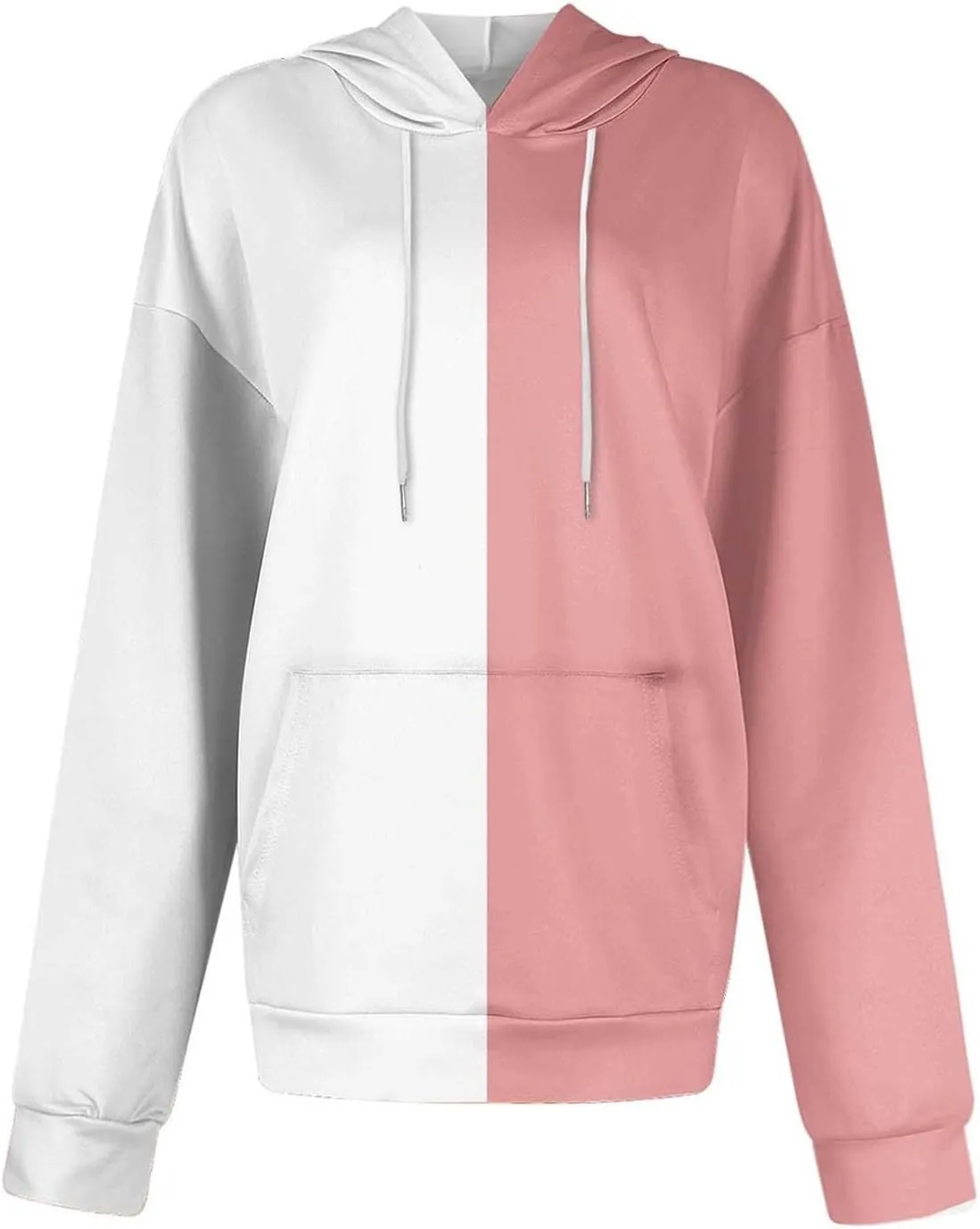 TANGNADE Women's Fall Hoodies Casual Trendy Long Sleeve Sweatshirt Drawstring Hooded Pullover Tops Pocket Workout Blouse
