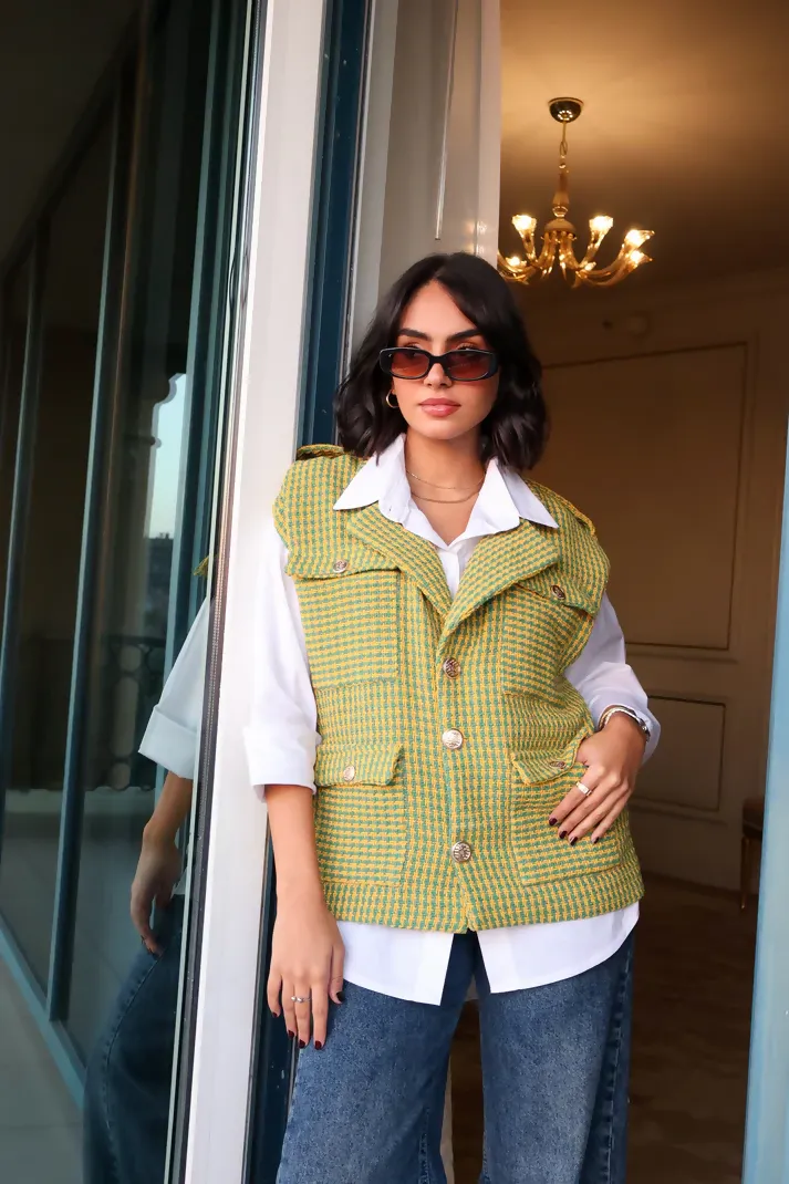 Tweed Wool Vest