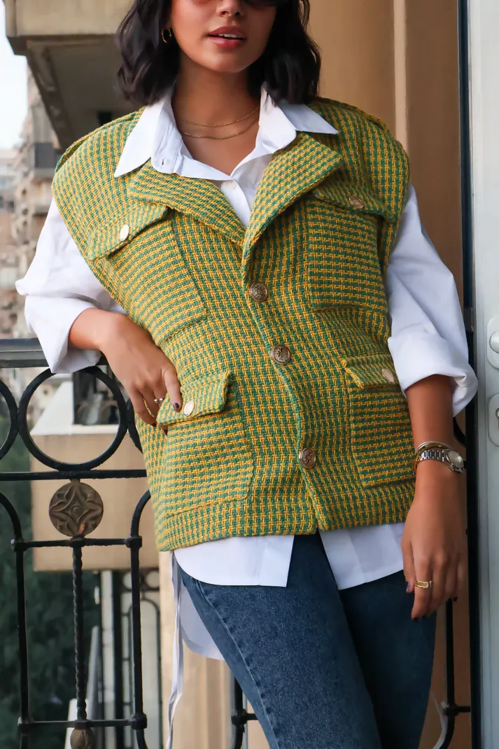 Tweed Wool Vest