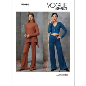 Vogue Pattern V1914 Misses' Cardigan, Tunic and Pants