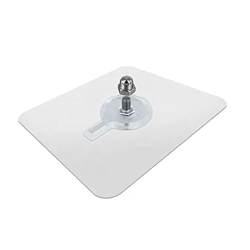 Wall Hooks for Hanging, Durable Practical Transparent Strong Adhesive Screw Wall Nail (Pack of 10)