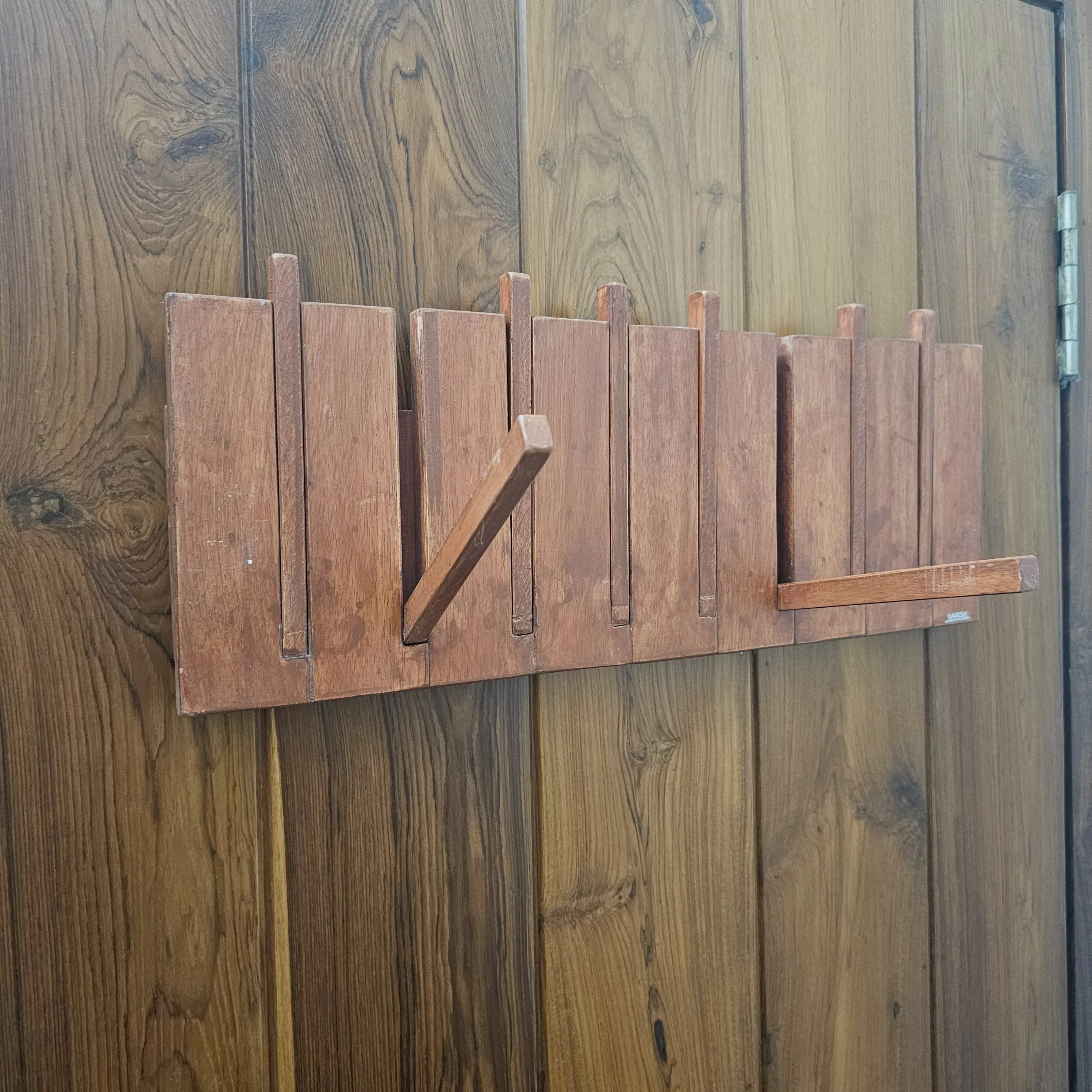 Wall Mounted Coat Rack - Wooden Rack  for Bedroom & Living Room- Large and Versatile