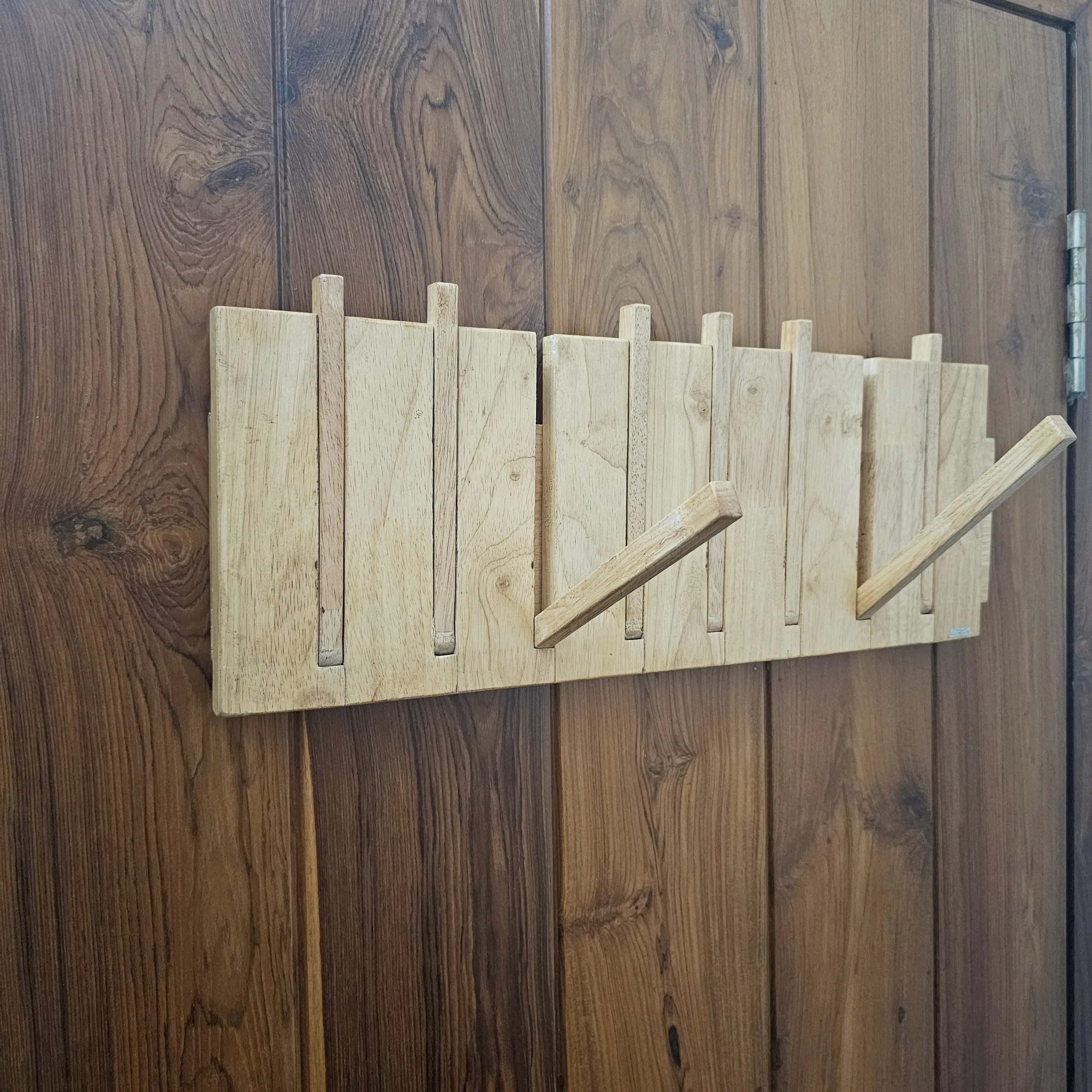 Wall Mounted Coat Rack - Wooden Rack  for Bedroom & Living Room- Large and Versatile