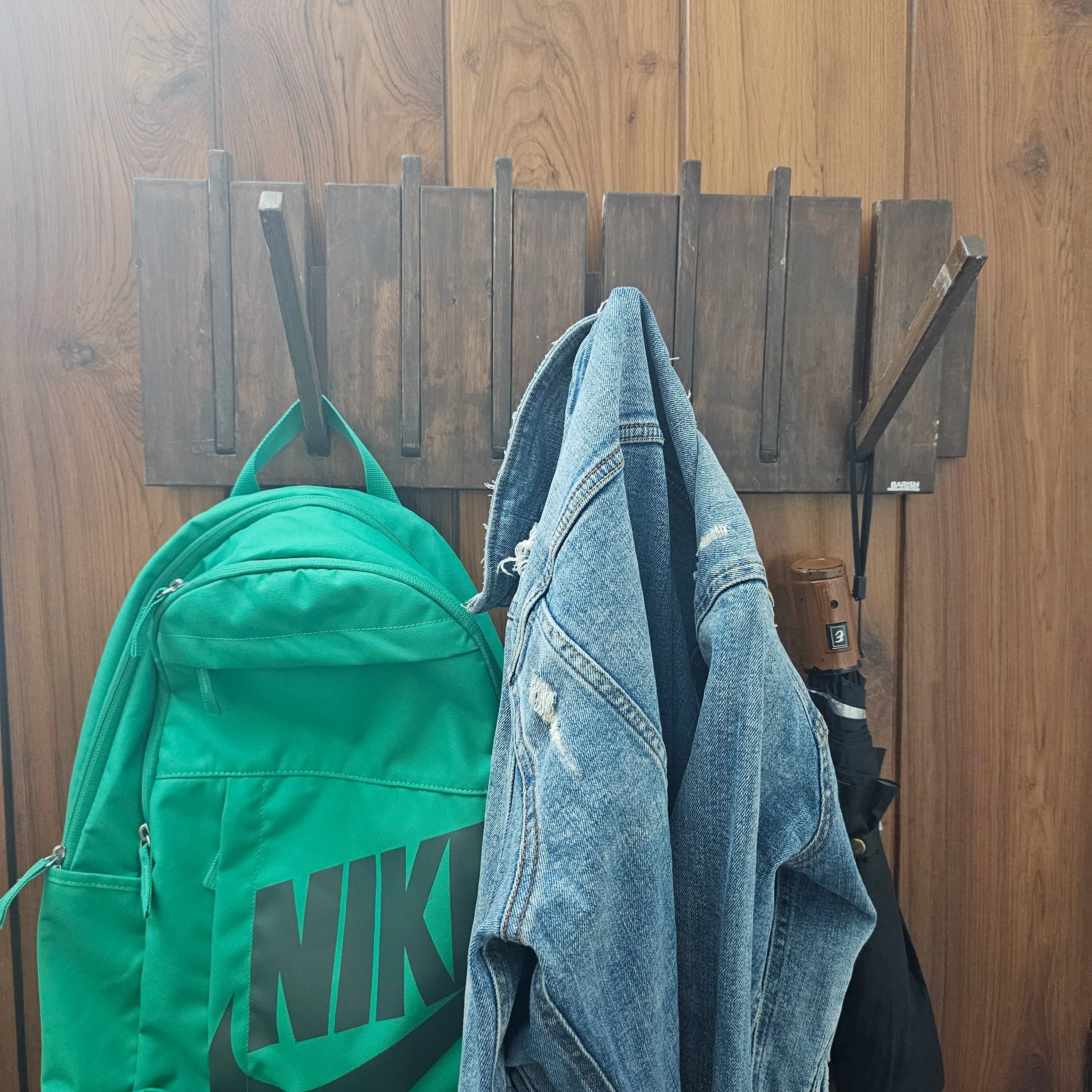 Wall Mounted Coat Rack - Wooden Rack  for Bedroom & Living Room- Large and Versatile