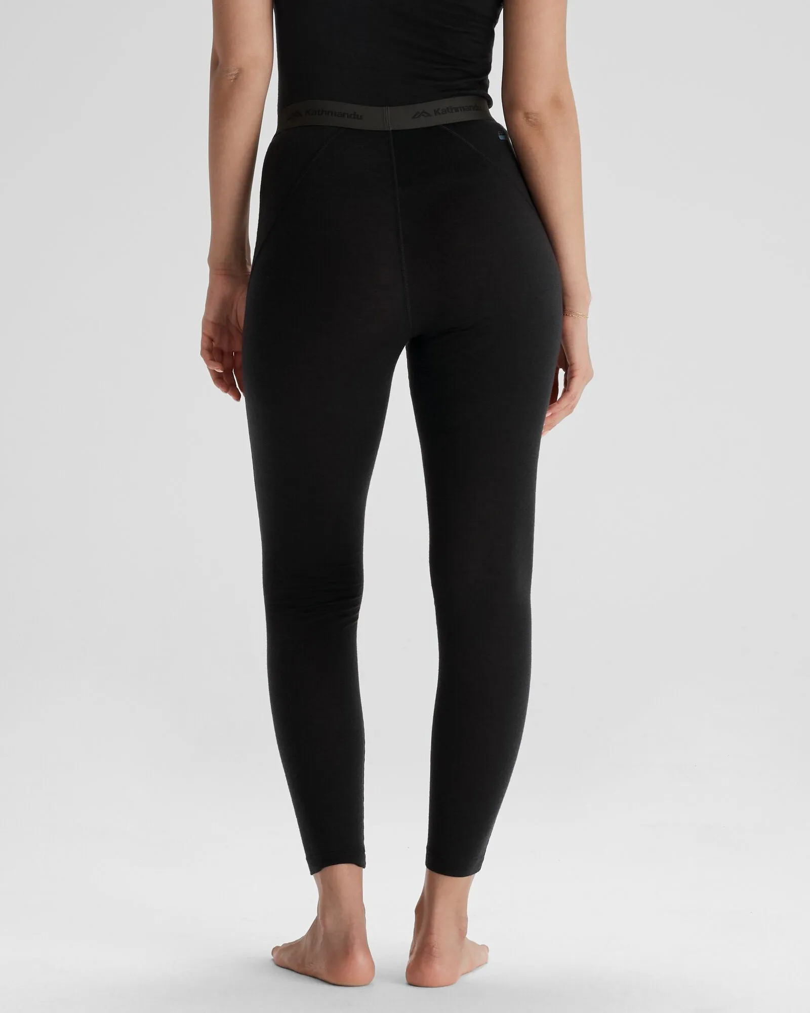 Women's K-Merino 125 Baselayer Leggings - Black Stingray